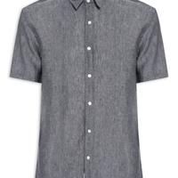 Camisa Masculina Puro Linho - Preto