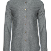 Camisa Masculina Flanela Mescla - Cinza