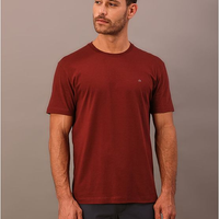 T- Shirt Manga Curta Meia Malha - Bordo T- Shirt Manga Curta Meia Malha Bordo Pp
