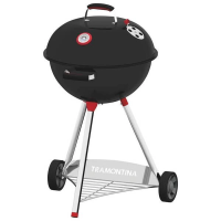 Churrasqueira A Carvão Tramontina TCP-560L Aço Esmaltado Com Grelha E Utensílios