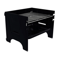 Churrasqueira Portátil à Carvão Tramontina TCP-380 Aço Carbono Com Grelha Em Inox