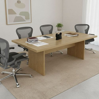 Mesa para Reunião 6 Lugares 200x100cm Amêndoa