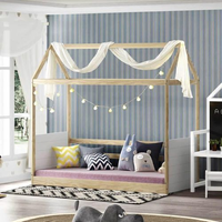 Cama Montessoriano Reversível Casinha Garden Casatema Branco/Natural