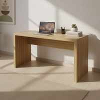 Escrivaninha Mesa Escritório ME4135 127cm Amêndoa Amendoa