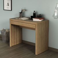 Escrivaninha Mesa Escritório com ME4107 1 Gaveta 90cm Amêndoa Amendoa