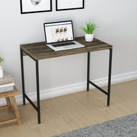 Escrivaninha Mesa Escritório Estilo Active 90cm Industrial Yescasa Carvalho Dark Carvalho Dark