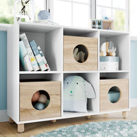 Estante Infantil Para Brinquedoteca Tivoli Branco/Carvalho Treviso