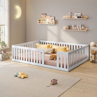 Cama Montessoriana Casal Com Grade Giulia Casatema Branco