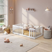 Mini Cama Montessoriana com Grade Giulia Casatema Branco