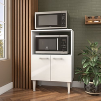 Balcão de Cozinha para Forno e Micro-Ondas 2 Portas Branco