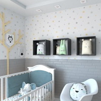 Conjunto 3 Nichos para Quarto Infantil Preto