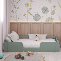 Cama Infantil Montessoriana Solteiro Liz Casatema Verde