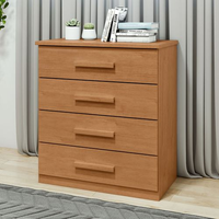 Cômoda 4 Gavetas Baião Amêndoa Clean