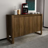 Balcão para Escritório 136cm com 3 Portas e 1 Prateleira ME4147 Nogal