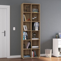 Estante de Livros 74cmx221cm 12 Nichos Caracol Castanho