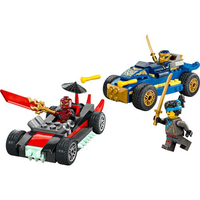LEGO® Ninjago - Duelo de carros de corrida Rogue vs Drix
