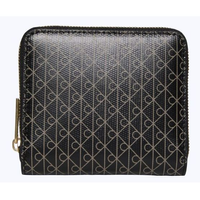Carteira Calvin Klein Feminina Monograma Aop Zíper - Preto Carteira Calvin Klein Feminina Monograma Aop Zíper Preto u
