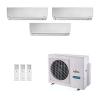 Ar-Condicionado Multi Split Inverter Fujitsu 18.000 (2x Evap HW 7.000 + 1x Evap HW 12.000) Quente/Frio 220V