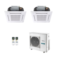 Ar-Condicionado Multi Split Inverter Fujitsu 35.000 (2x Evap Cassete 4 Vias 18.000) Quente/Frio 220V