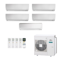 Ar-Condicionado Multi Split Inverter Fujitsu 45.000 (4x Evap HW 9.000 + 1x Evap HW 18.000) Quente/Frio 220V