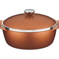 Caçarola Tramontina Lyon Em Alumínio Com Revestimento Starflon Doudora 24cm