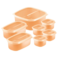 Conjunto De Potes Tramontina MixColor 7 Peças Pêssego