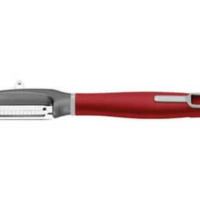 Descascador Tramontina Vermelho Lâmina Aço Inox Com Corte Julienne Verano