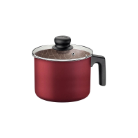 Fervedor Tramontina Paris 14cm Em Alumínio Com Revestimento Antiaderente Vermelho Com Tampa De Vidro