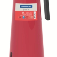 Bule Térmico Tramontina Exata Vermelho Em Aço Inox 1 L