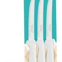 Facas Para Churrasco Tramontina Ipanema 3 Peças Branco