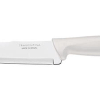 Faca Chef Tramontina Plenus 6" Aço Inox Cabo Off White