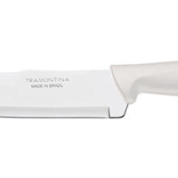 Faca Chef Tramontina Plenus 7" Aço Inox Cabo Off White