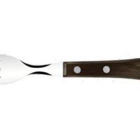 Garfo Jumbo Tramontina Churrasco Aço Inox Polywood Castanho