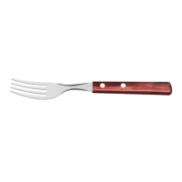 Garfo De Mesa Tramontina Inox Cabo Polywood Vermelho