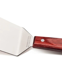 Espátula Para Fritura Tramontina Polywood 5" Aço Inox Vermelho