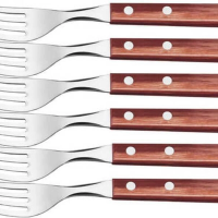 Conjunto De Garfos Para Churrasco Tramontina Polywood Vermelhor 6 Peças