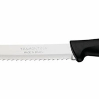 Faca Para Pão Tramontina Plenus 8" Inox Polipropileno Preto
