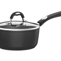 Panela Tramontina Mônaco Induction Em Alumínio Com Revestimento Antiaderente Starflon Premium Preto Com Tampa 20cm