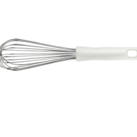 Batedor Manual Tramontina Profissional Em Aço Inox Com Cabo Em Polipropileno Branco 30 Cm