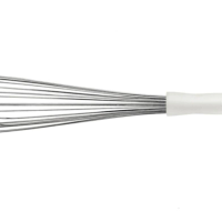 Batedor Manual Tramontina Profissional Em Aço Inox Com Cabo Em Polipropileno Branco 40 Cm
