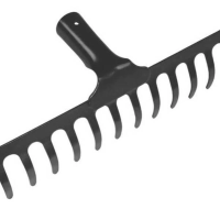 Ancinho Curvo Tramontina Metálico Leve 12 Dentes Sem Cabo