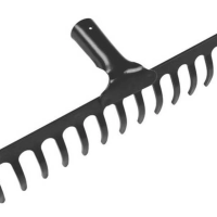 Ancinho Curvo Tramontina Metálico Pesado 14 Dentes Sem Cabo
