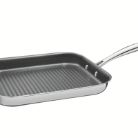 Bistequeira Tramontina Grano 24cm Em Inox E Revestimento Interno Em Antiaderente
