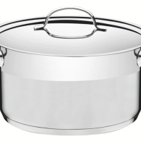 Caçarola Funda Tramontina Professional 28cm Em Aço Inox Com Detalhe Satinado