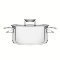 Caçarola Rasa Tramontina Brava 16cm Em Aço Inox