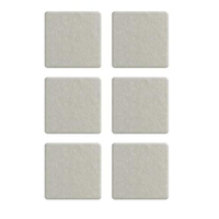 Protetor Adesivo para Móveis Bemfixa, Feltro Quadrado, 25 x 25 mm, 12 peças