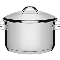 Caçarola Funda Tramontina Solar 24cm Em Aço Inox