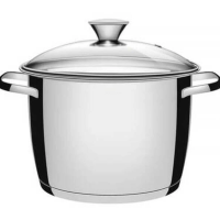Caldeirão Tramontina Allegra Aço Inox E Tampa De Vidro 22cm