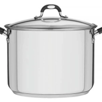Caldeirão Tramontina Astro Silicone 30cm Em Aço Inox Com Tampa De Vidro