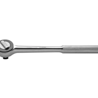 Catraca Usinada 10" Encaixe 1/2" Tramontina Master Aço Cromo Vanádio Cromado